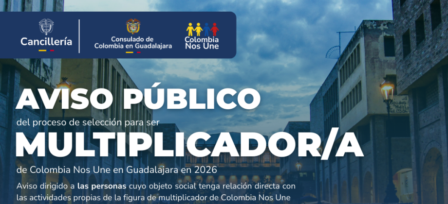 Abierta convocatoria para multiplicadores del programa Colombia Nos Une